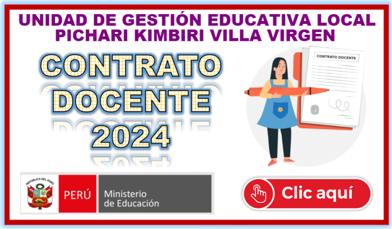 COMUNICADO N° 54 CONTRATO DOCENTE 2024 – Presentación de expedientes (EBR Educación para el Trabajo «Computación e Informática»)